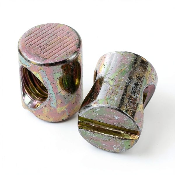 Shyness M6 Barrel Dowel Slotted Nut 10pcs by Risprsulen Brass-3