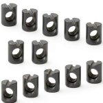 M6 Barrel Nuts SHENGYIYISHENG 10x11mm Black 12pcs Slotted Nut Kit-0